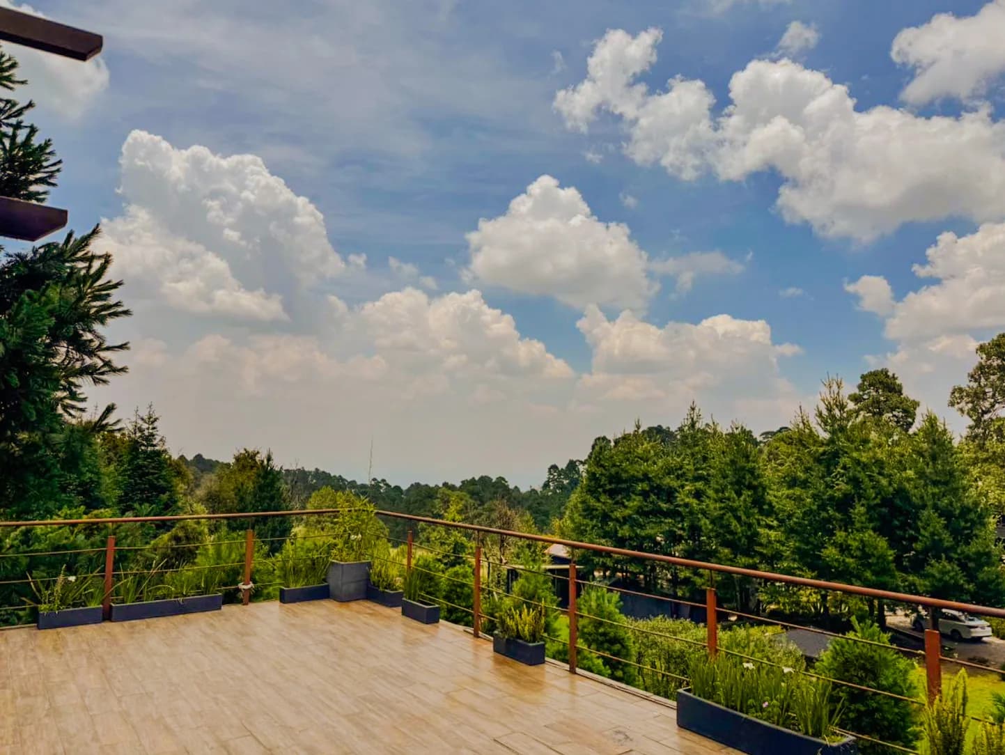 Terraza con vista del Ajusco